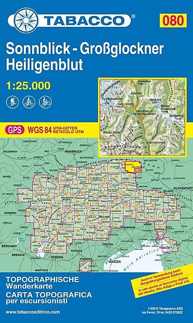 TABACCO - 80 SONNBLICK GROSSGLOCKNER 1.25.000