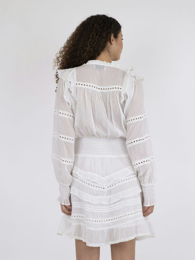 Neo Noir Harmoni S Voile Dress White