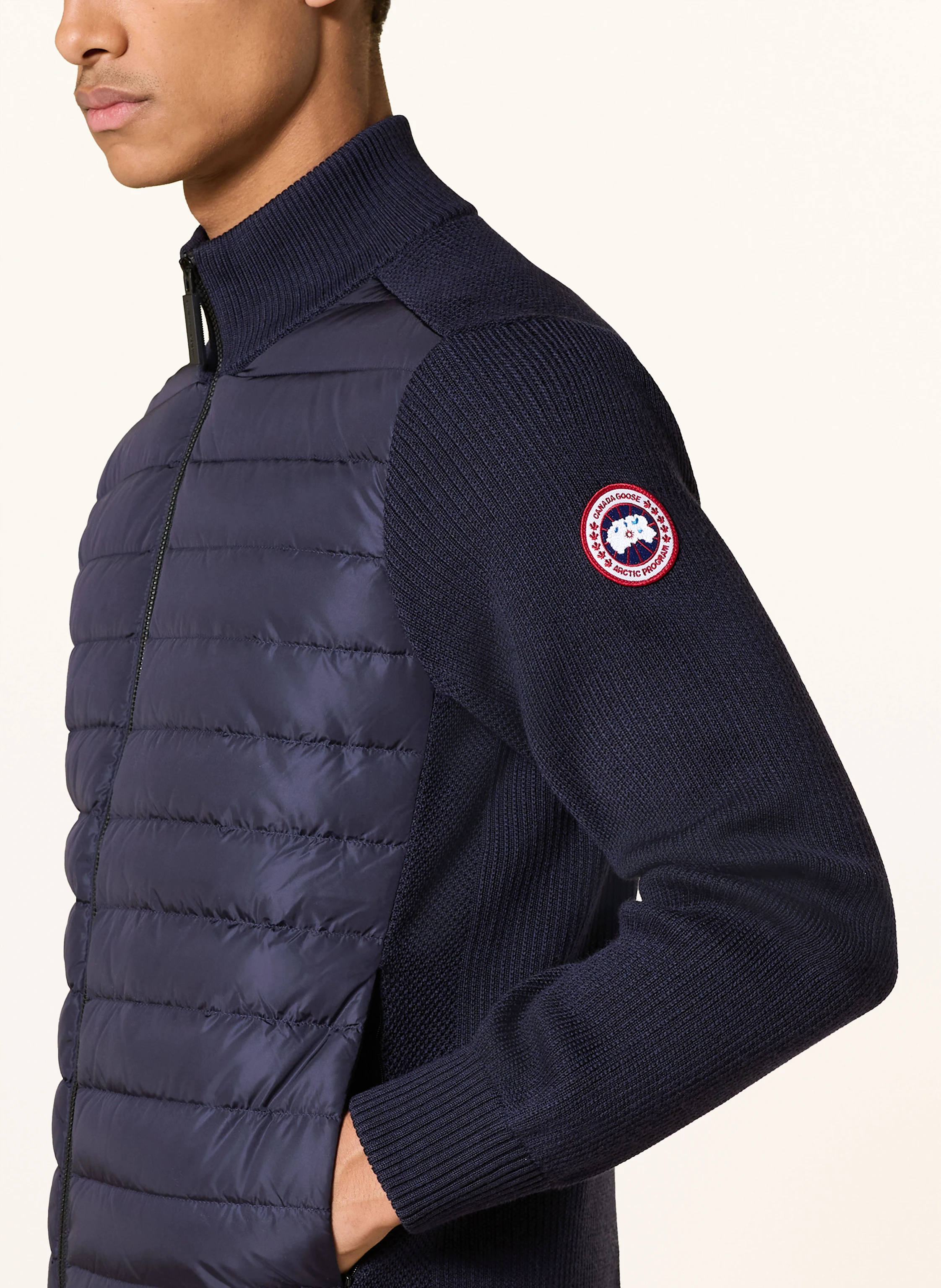 CANADA GOOSE Strickjacke HYBRDIGE im Materialmix