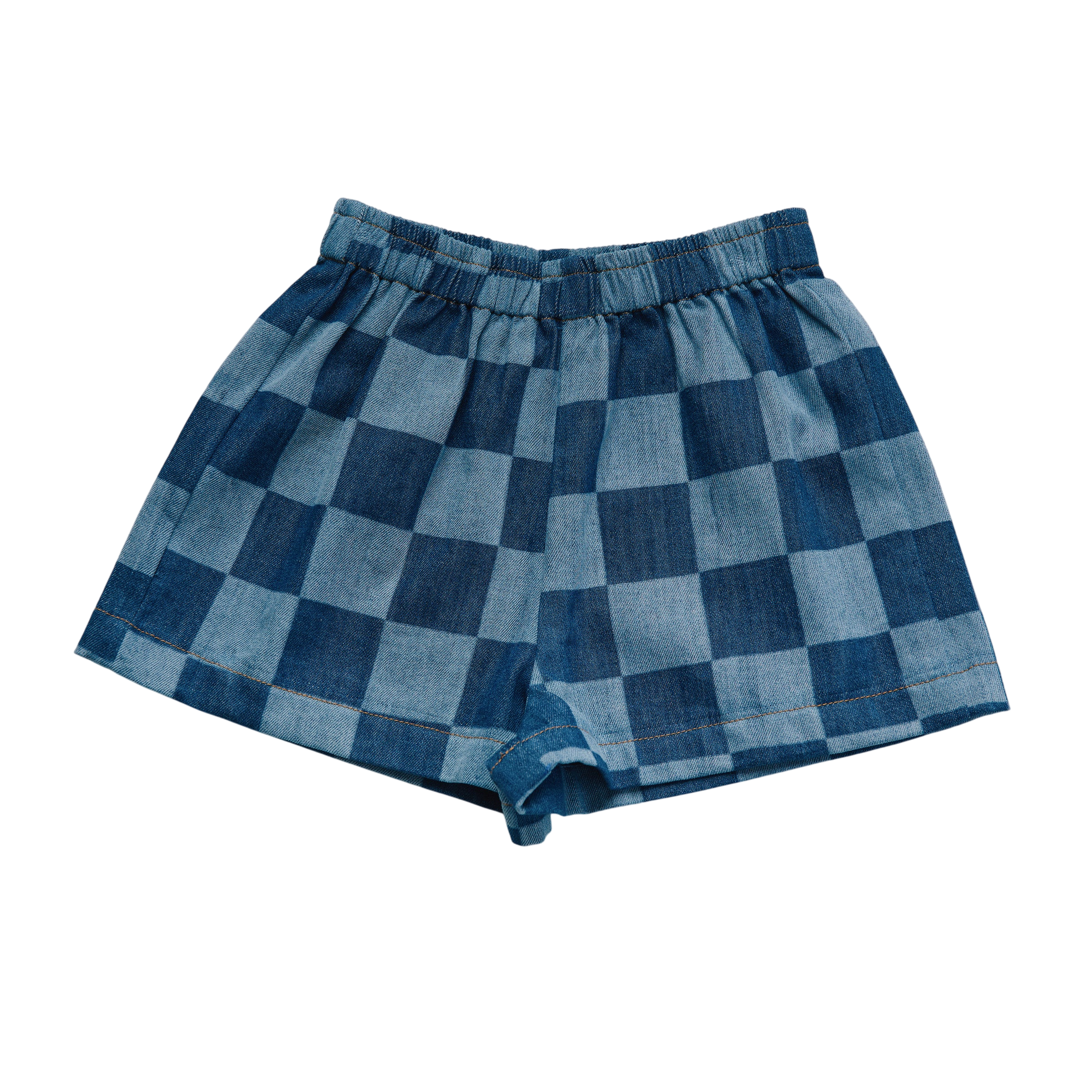 Shorts Frankie Checkerboard Denim