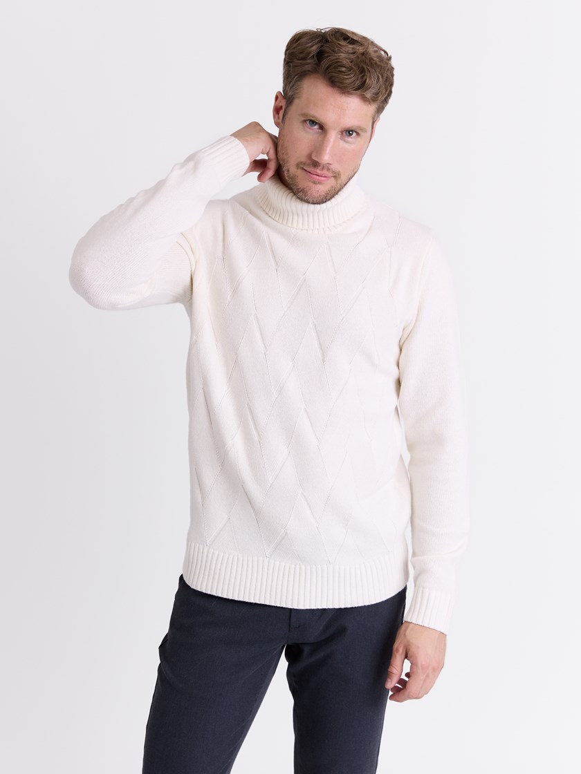 Ilaro høyhalset genser Coconut Milk