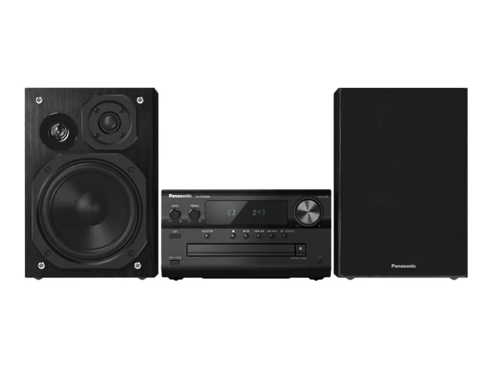 Panasonic SC-PMX90 - Audiosystem - 120 Watt (Total) - sort