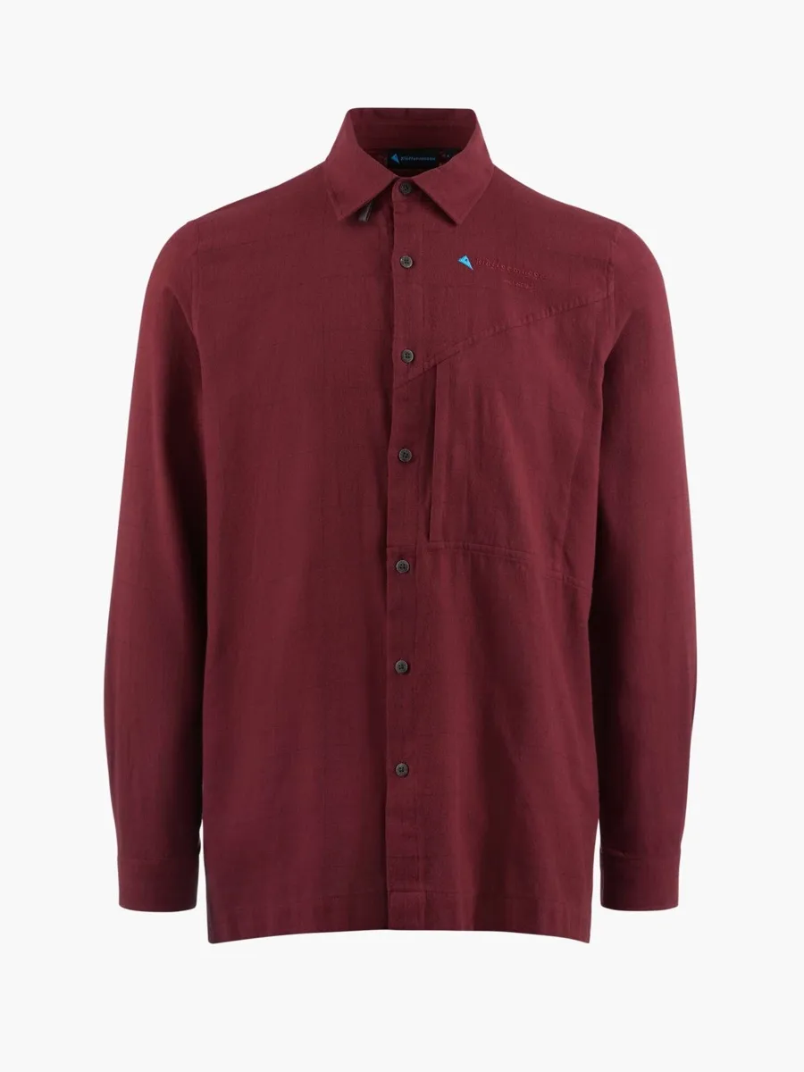 Klättermusen Men's Helheim Long Sleeve Shirt Tawny Red