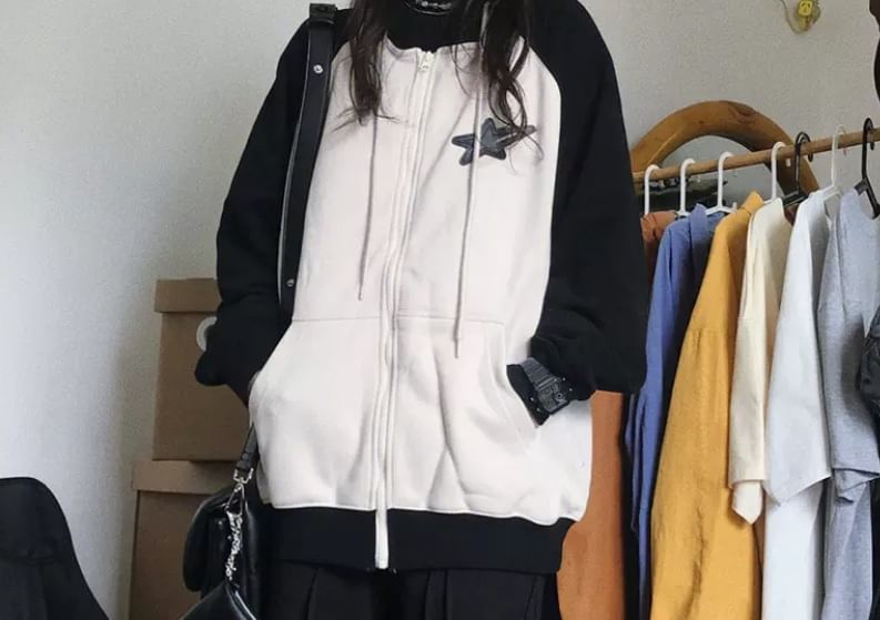 Dreamkura - Star Raglan Zip Hoodie