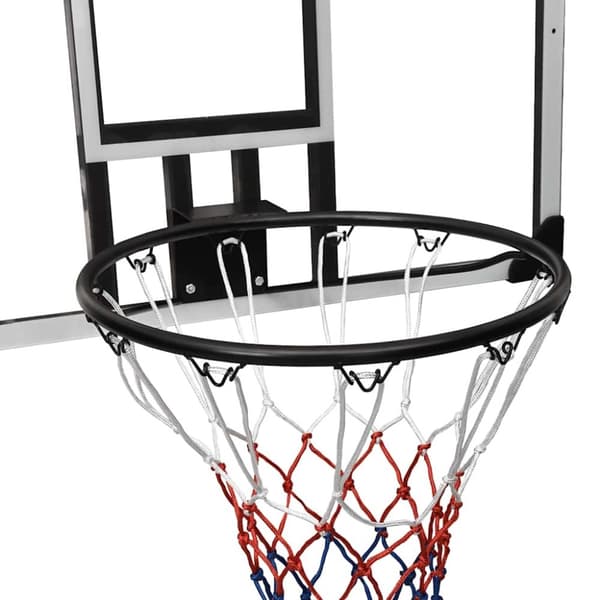 vidaXL Basketballplate gjennomsiktig 90x60x2,5 cm polyeten