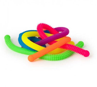 Neon Rainbow Fidget Nudler, 6 pack
