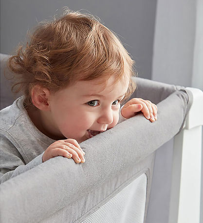 Shnuggle Kinderbett - Umbausatz - 125 x 66 cm - Stone Grey/Weiß
