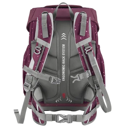 Step by Step BASIS Schulranzen-Set Berry Stars, 4-teilig