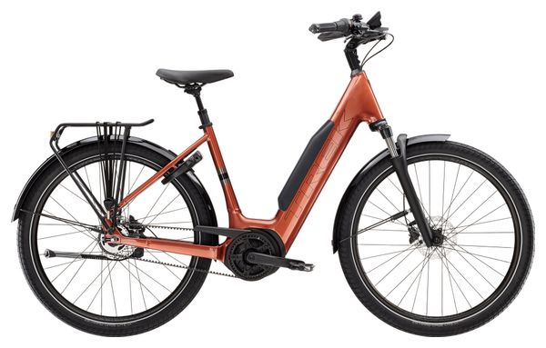 Vélo de Ville Électrique Trek District  4 Lowstep Shimano Nexus 5V Courroie 800 Wh 27.5'' Orange 2024