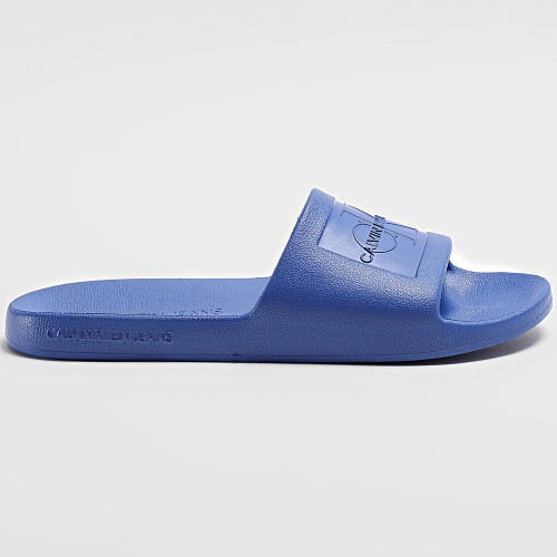 Claquettes Femme Slide Monogram Debossed 0060 Rich Navy