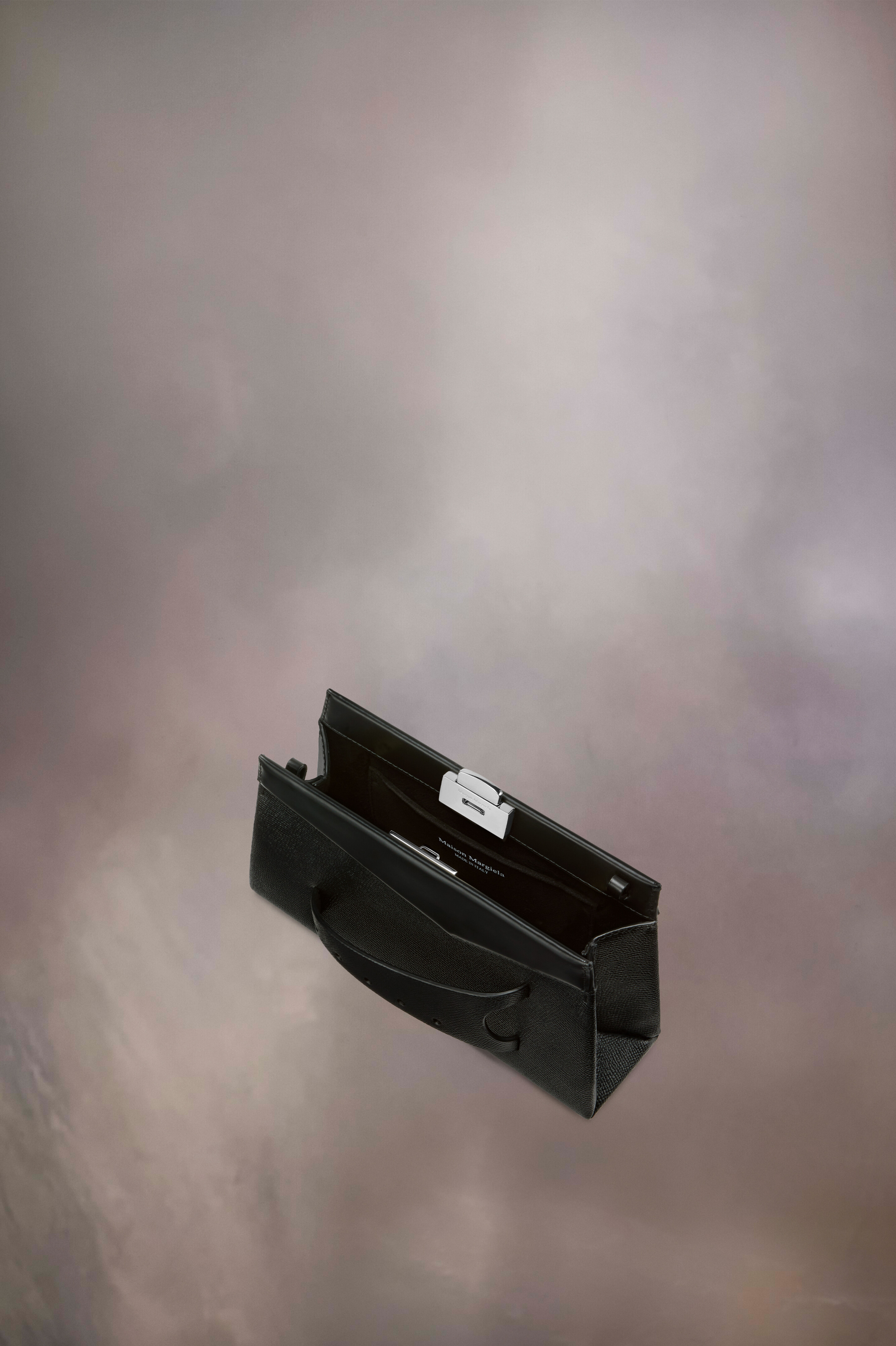 Snatched shoulder clutch bag small noire en cuir Noir