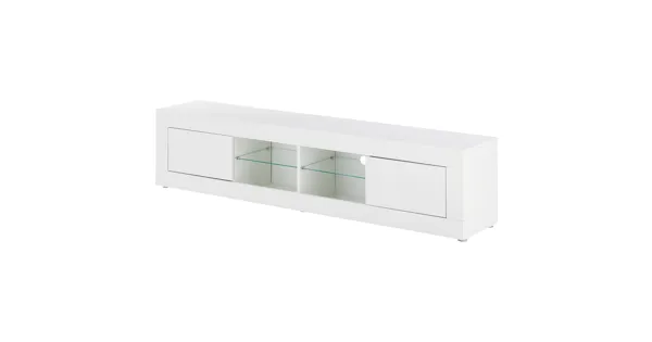 TV-Möbel Myko Dekor weiss 180.5 x 39 x 35.4 cm