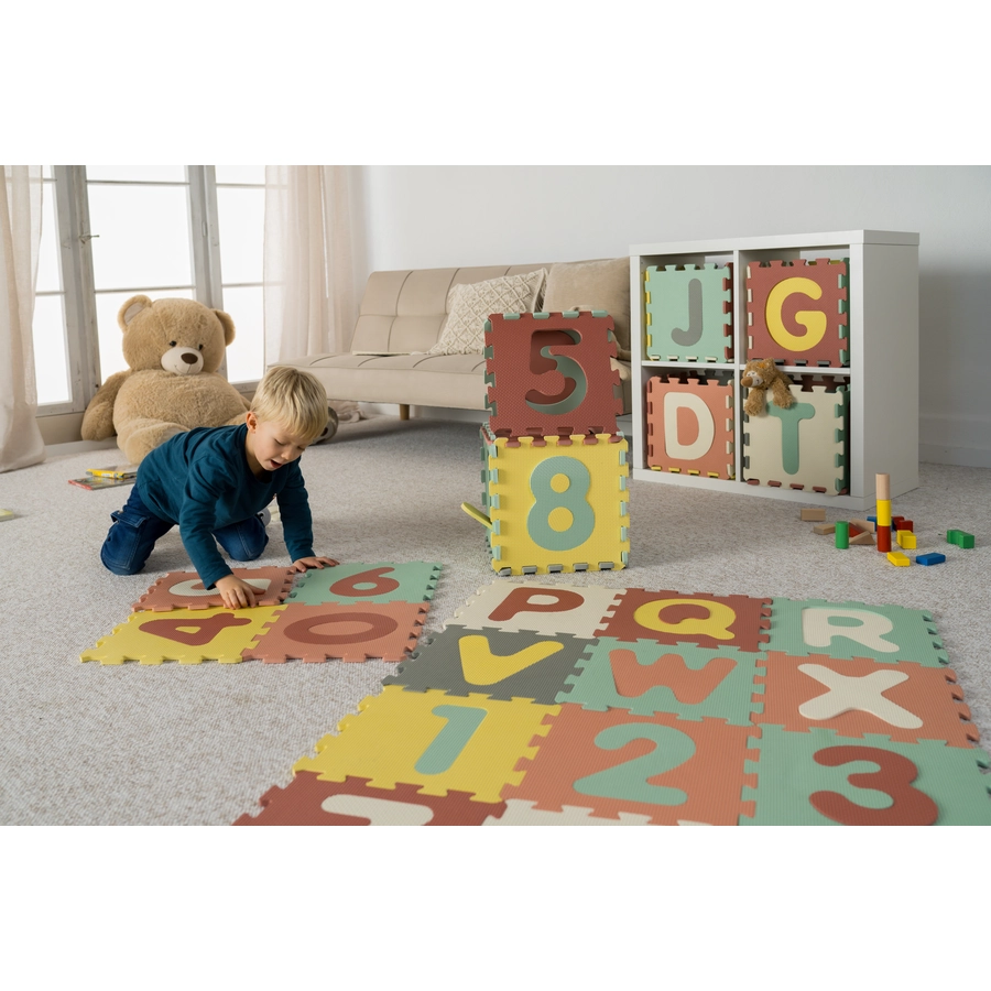 Playshoes Puzzlematte 36-teilig bunt 2