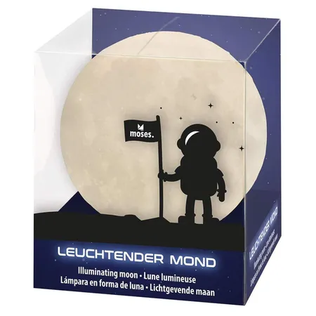 moses. Leuchtender Mond Lampe, Nachtlicht mit Timer-Funktion