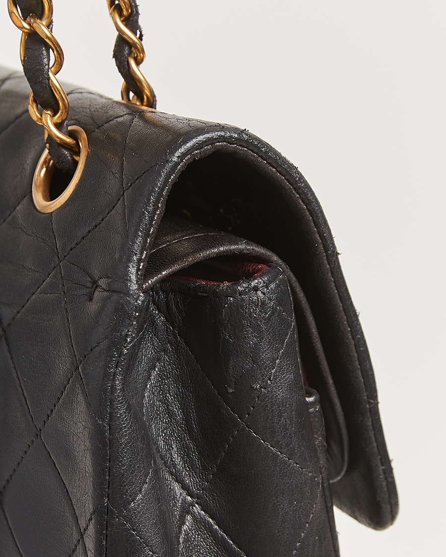 Chanel Pre-Owned Classic Double Flap Medium Lambskin Black