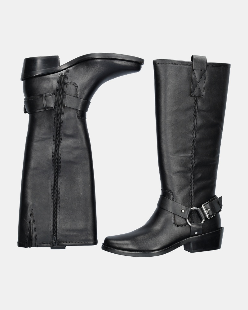 PS Poelman Sidonia Bikerboots  - zwart