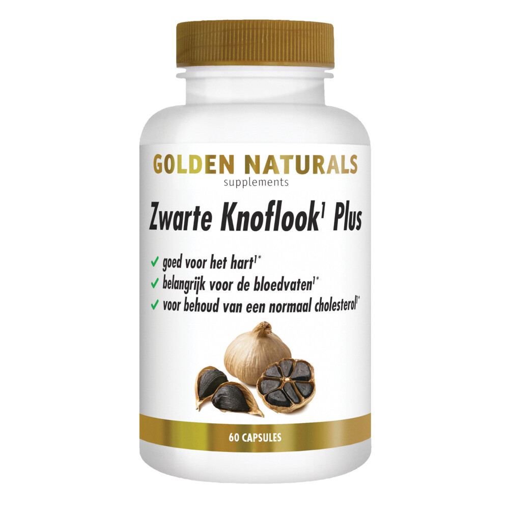 Golden Naturals Zwarte Knoflook Plus60 vegacapsules