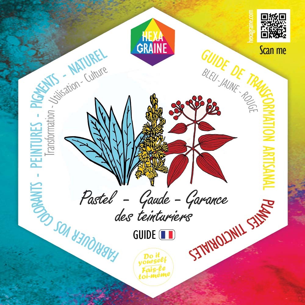 Coffret de semences tinctoriales colorants primaires