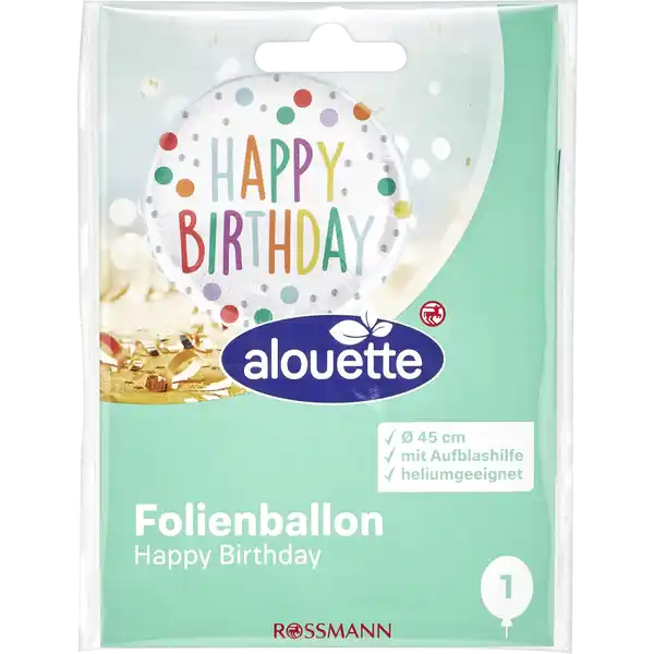 Folienballon Happy Birthday