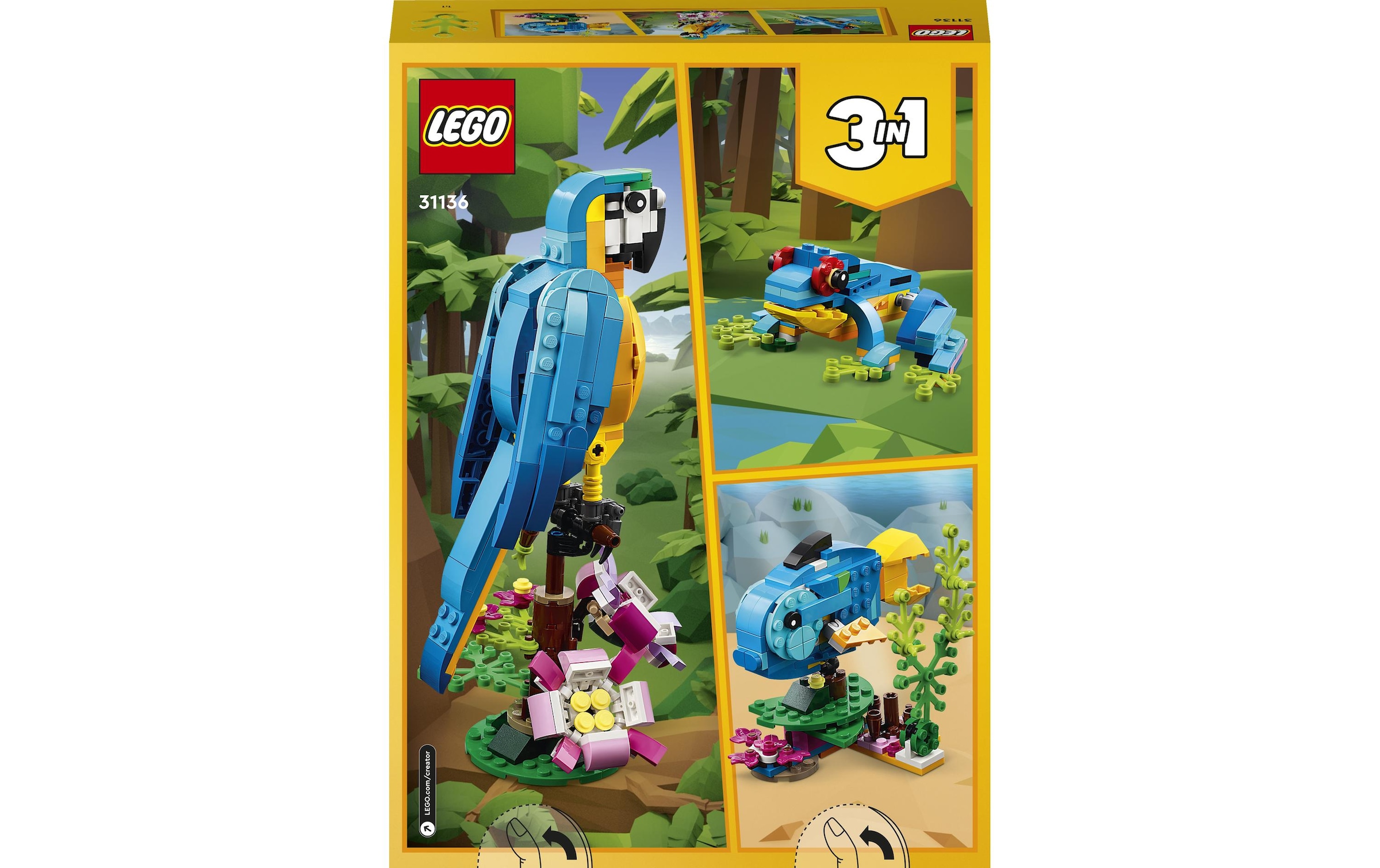 LEGO® Konstruktionsspielsteine »Papagei«