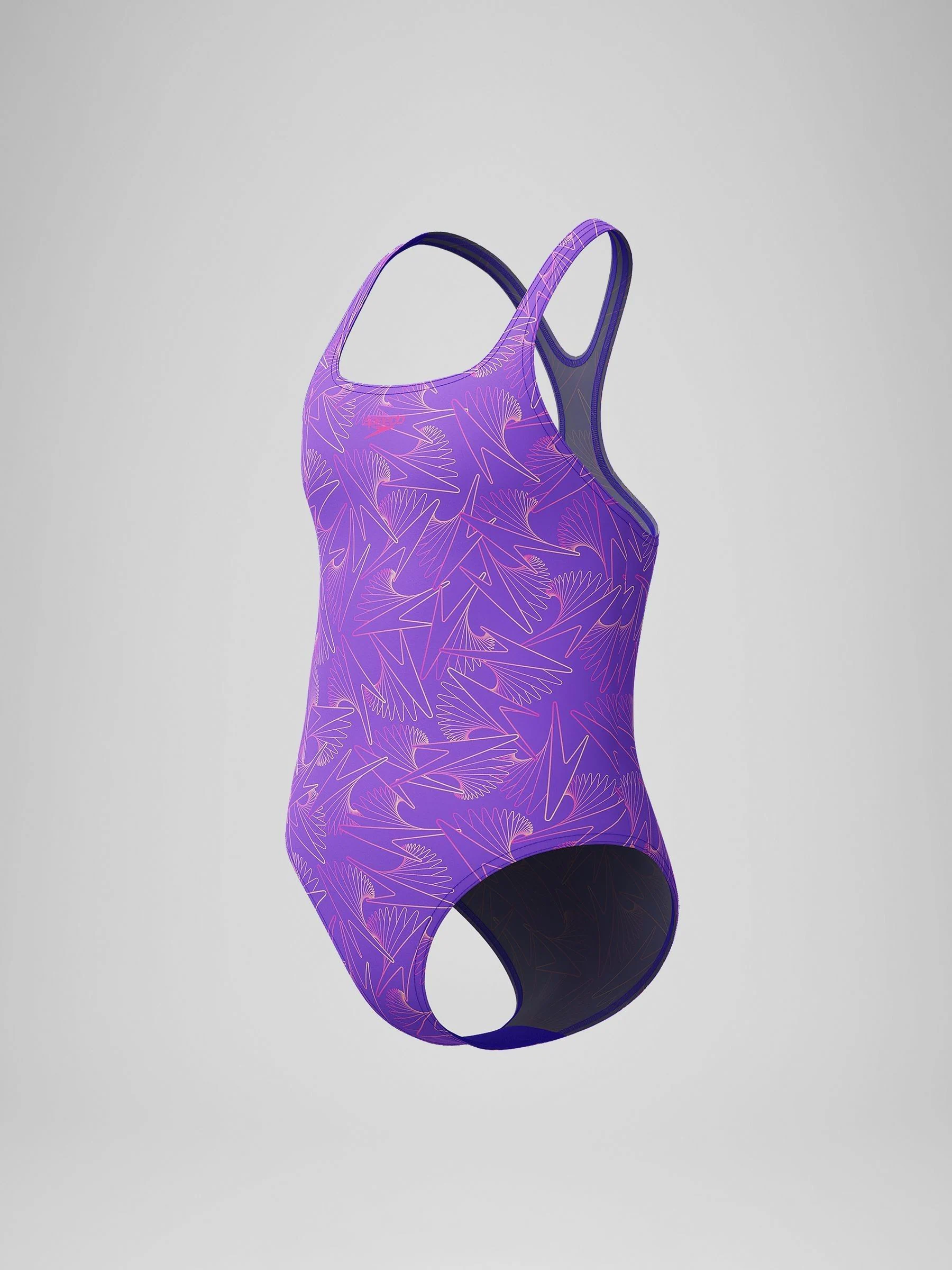 Paars - Speedo Hyper Boom Allover Medalist badpak