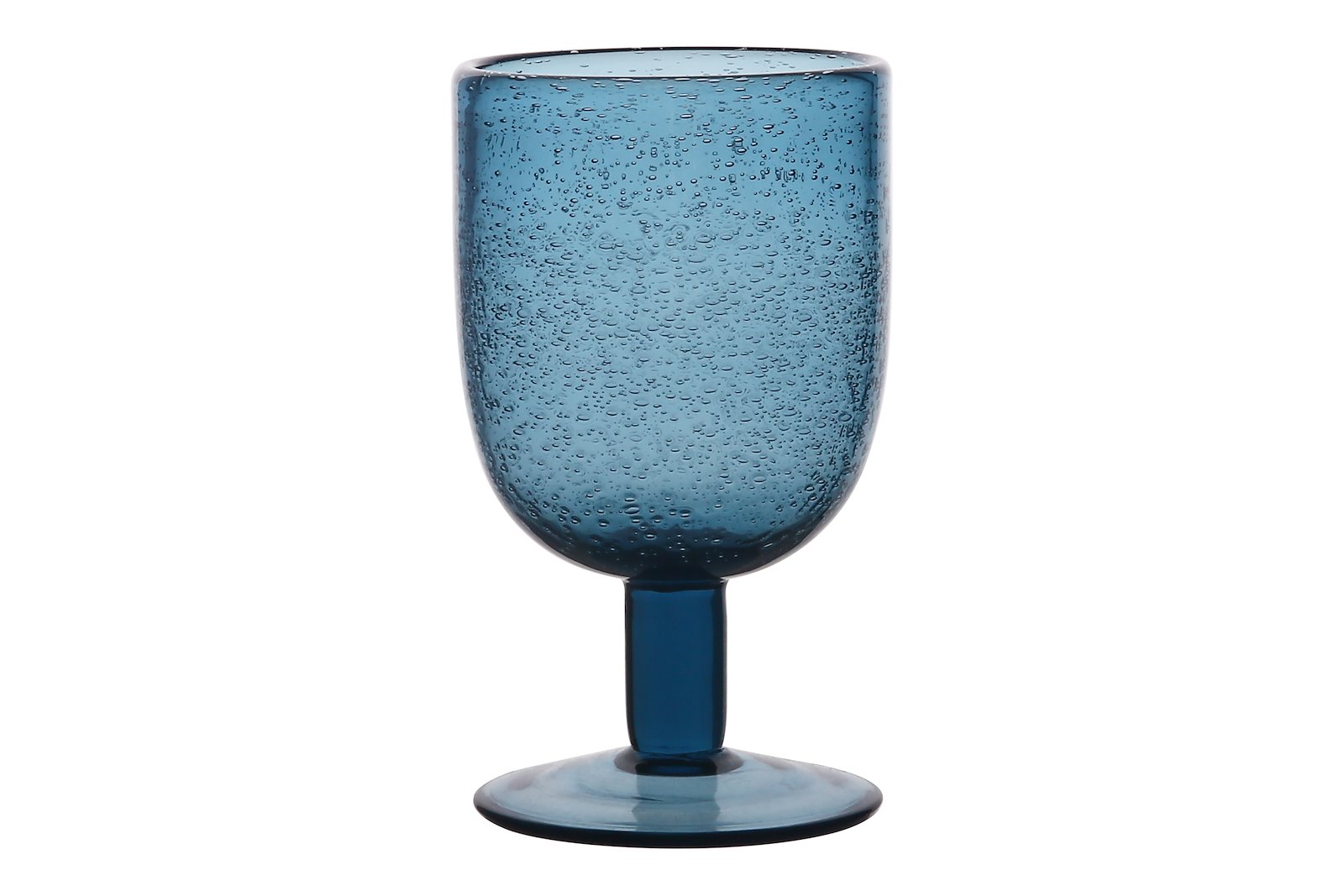 Refine vinglass Blått glass Ø7,8 H13,8 cm