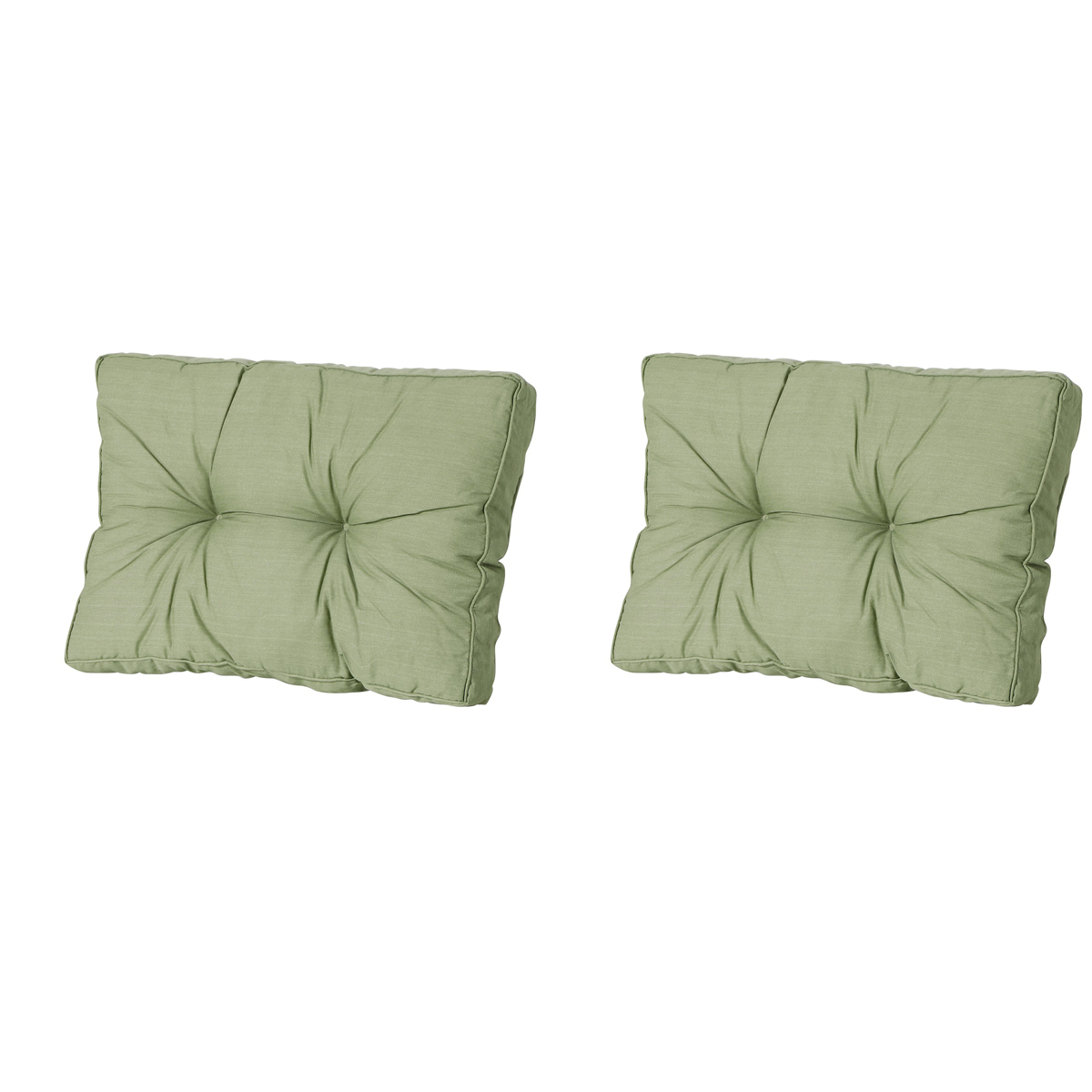 Madison Basic green Rugkussen - Set van 2
