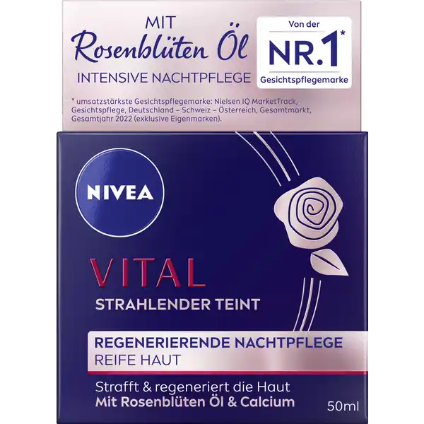 Vital strahlender Teint regenerierende Nachtpflege