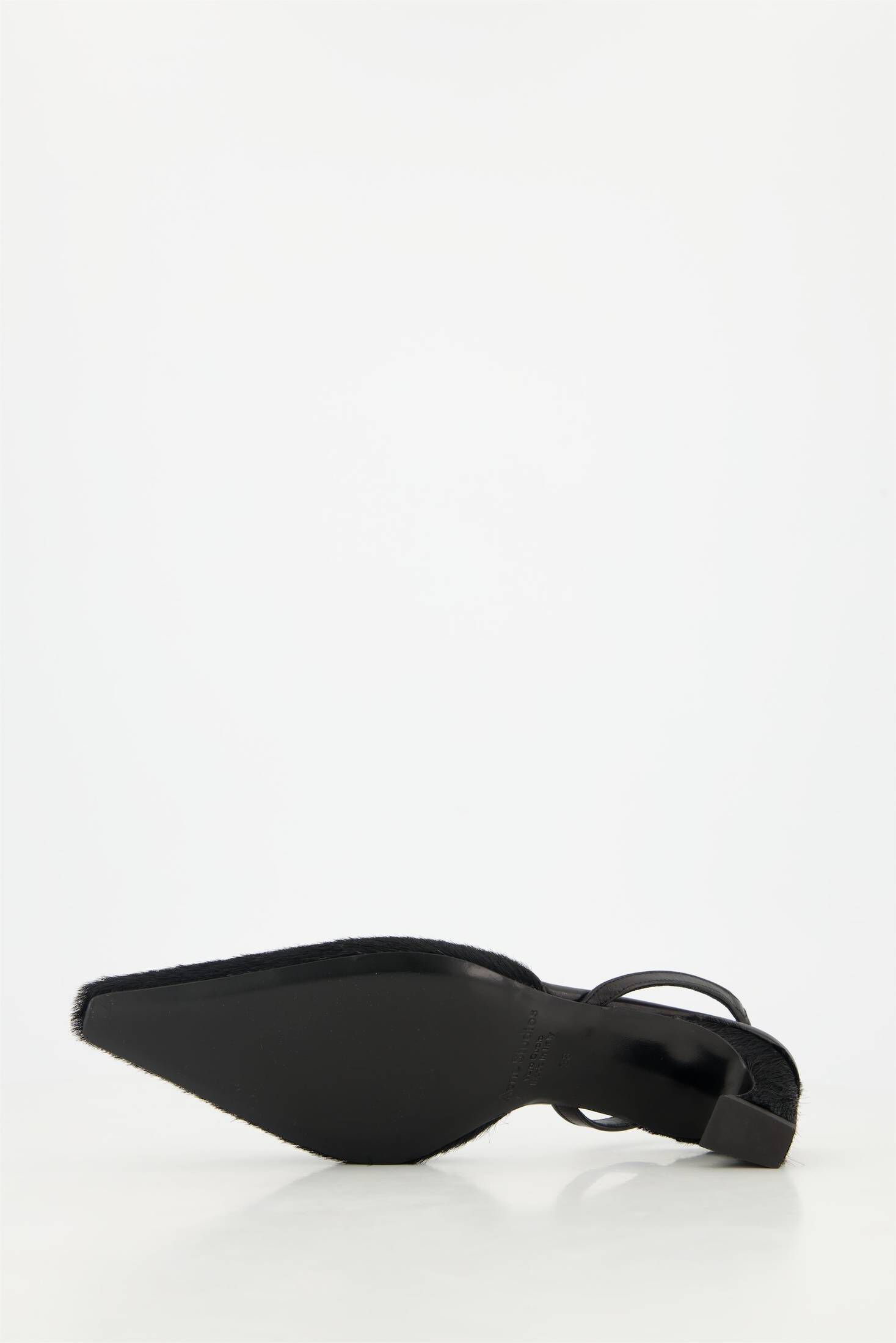 Acne Studios| Damen Slingback Pumps aus Ponyhaar-Leder