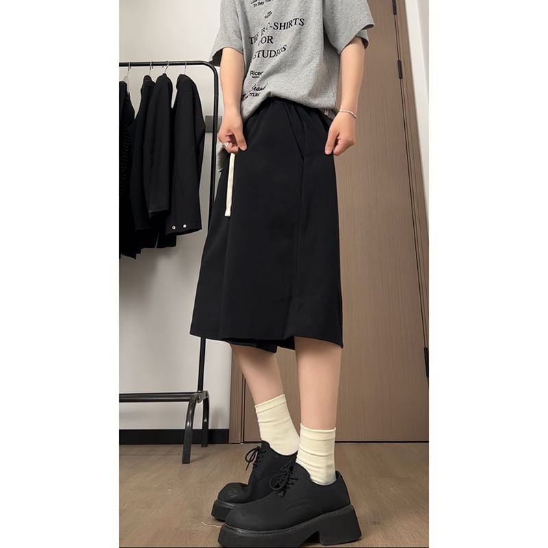 Posive - Bermudashorts met trekkoord in de taille