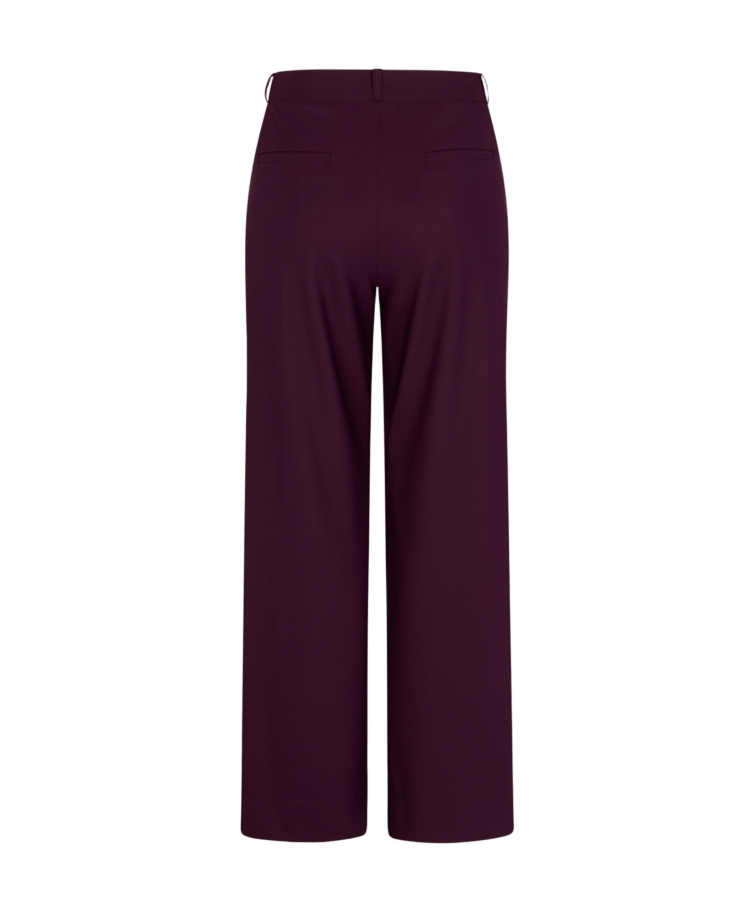 Studio Anneloes Lexie LONG bonded trousers dames broek bordeaux