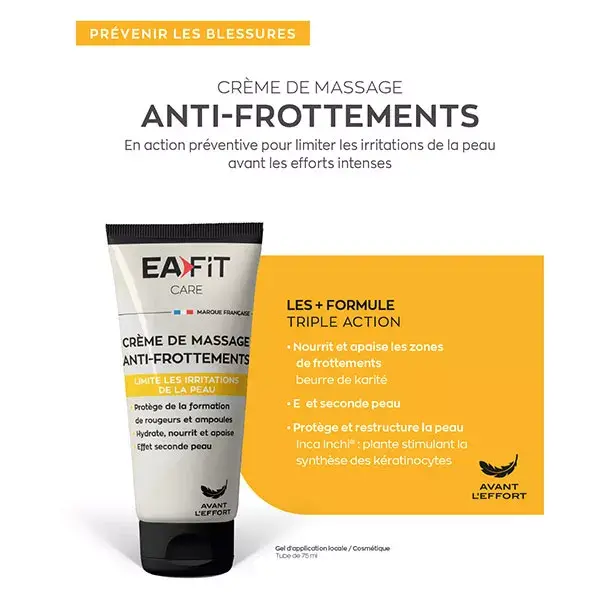 Creme de Massagem Antifricção Eafit 75ml