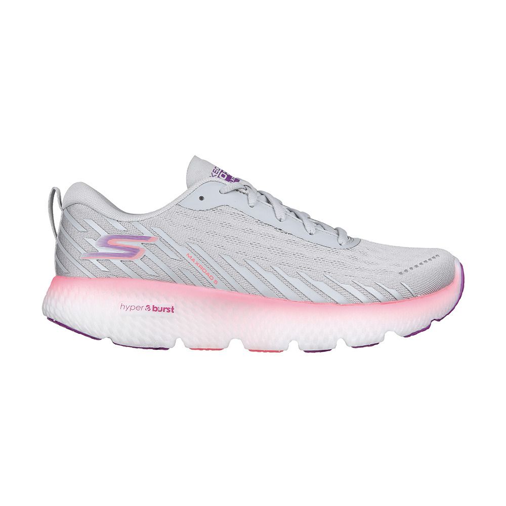 Skechers GO RUN MAXROAD 5 - Chaussures running Femme gray/pink