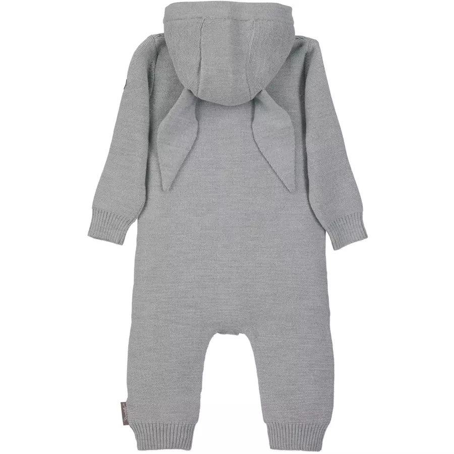 Sterntaler Strick-Overall silber melange