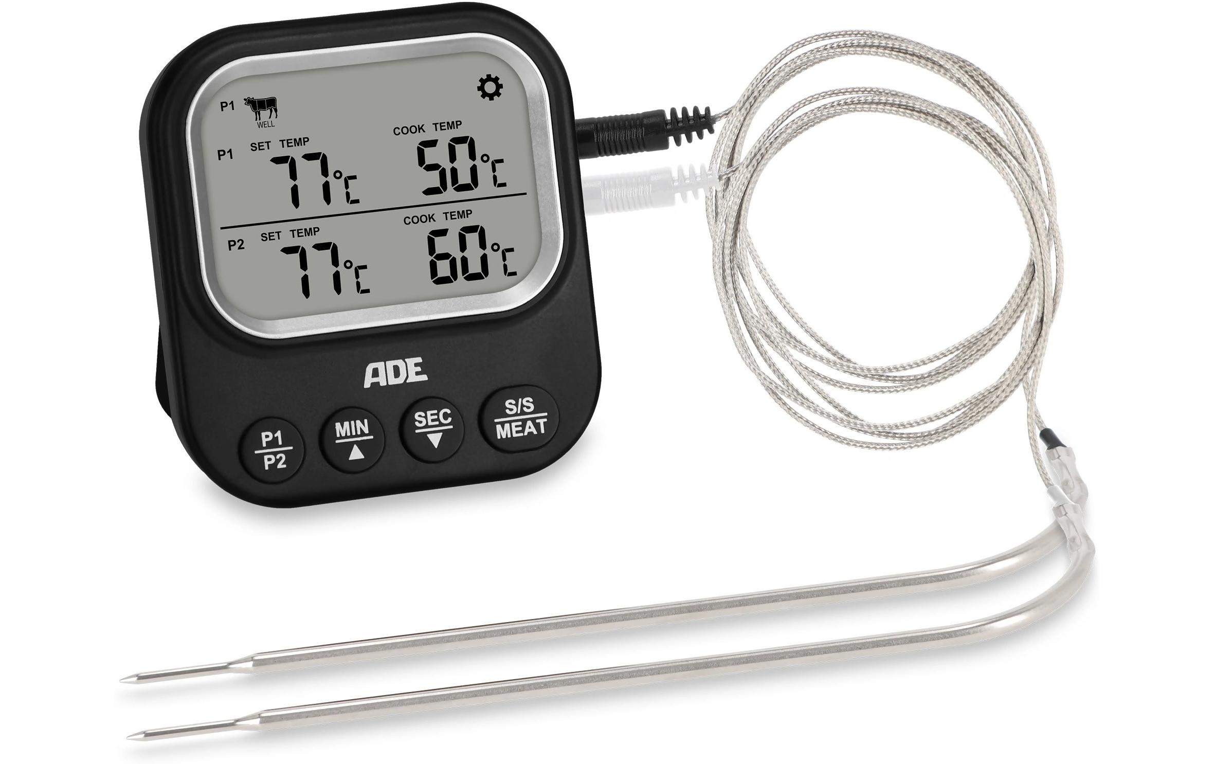 Digitales Braten- und Ofenthermometer SchwarzBBQ-Thermometer