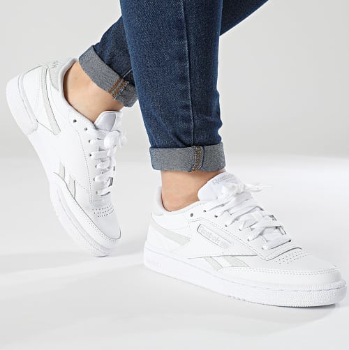 Baskets Femme Club C Revenge 100033100 Footwear White Steely Fog Silver