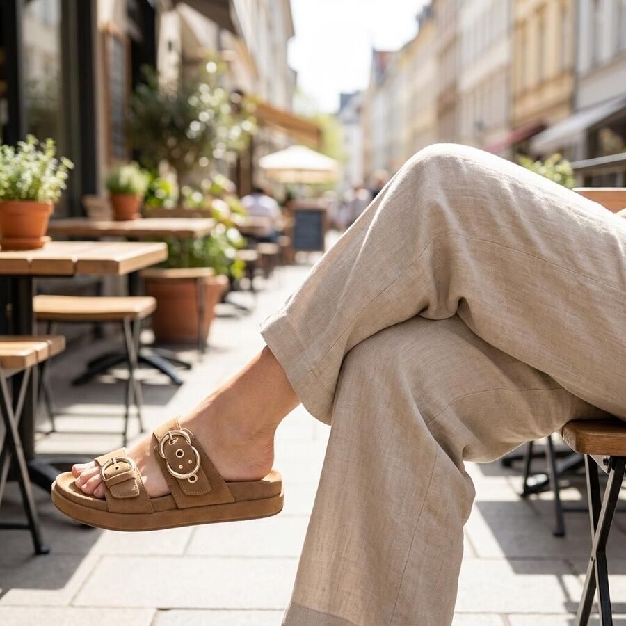 Mexx TOMA SIKIEL Sandal Dames Sneaker-Taupe