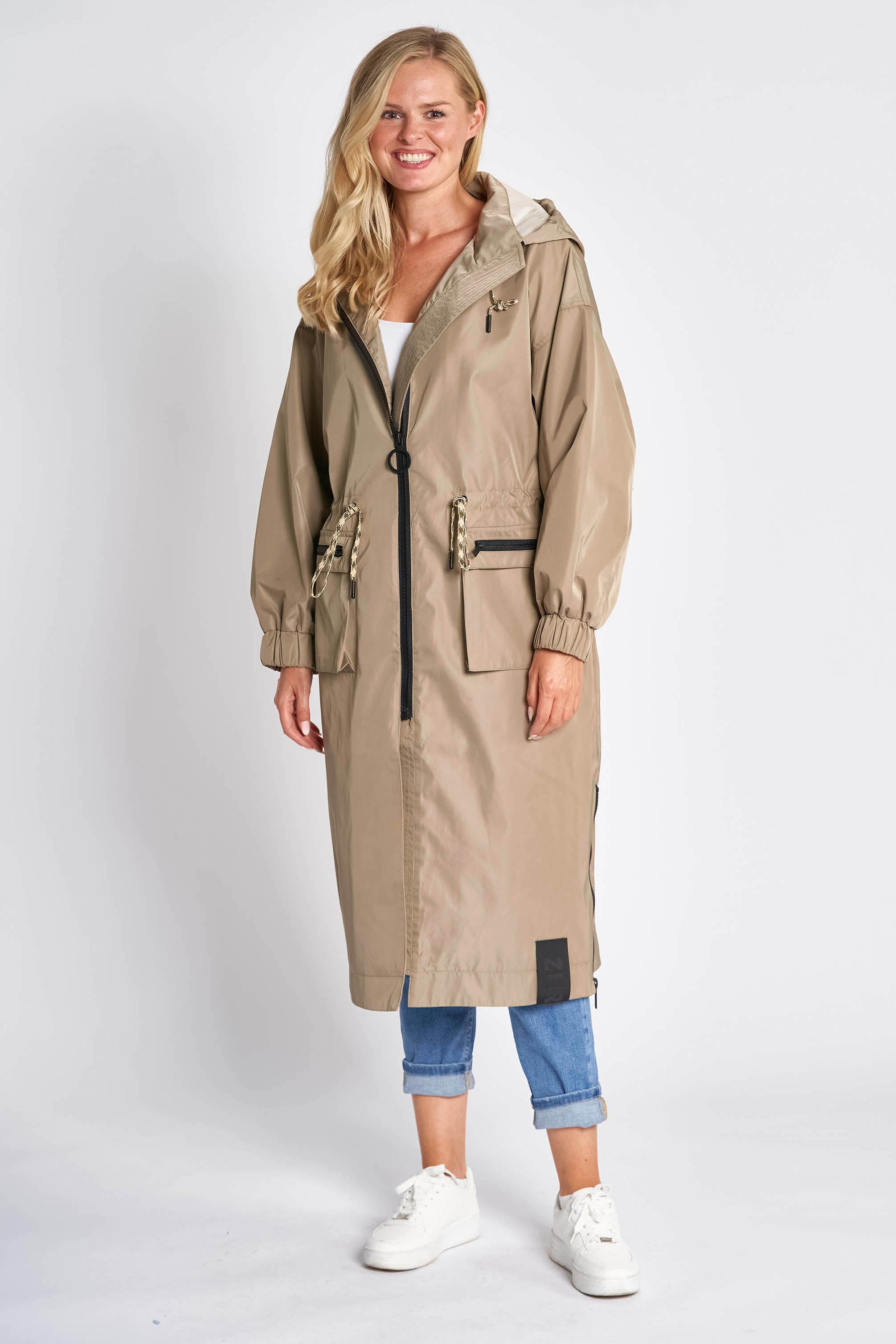 Zhrill Allwetterjacke »ZHAILA« mit Kapuze mit seitlichen Eingrifftaschen und Kapuze