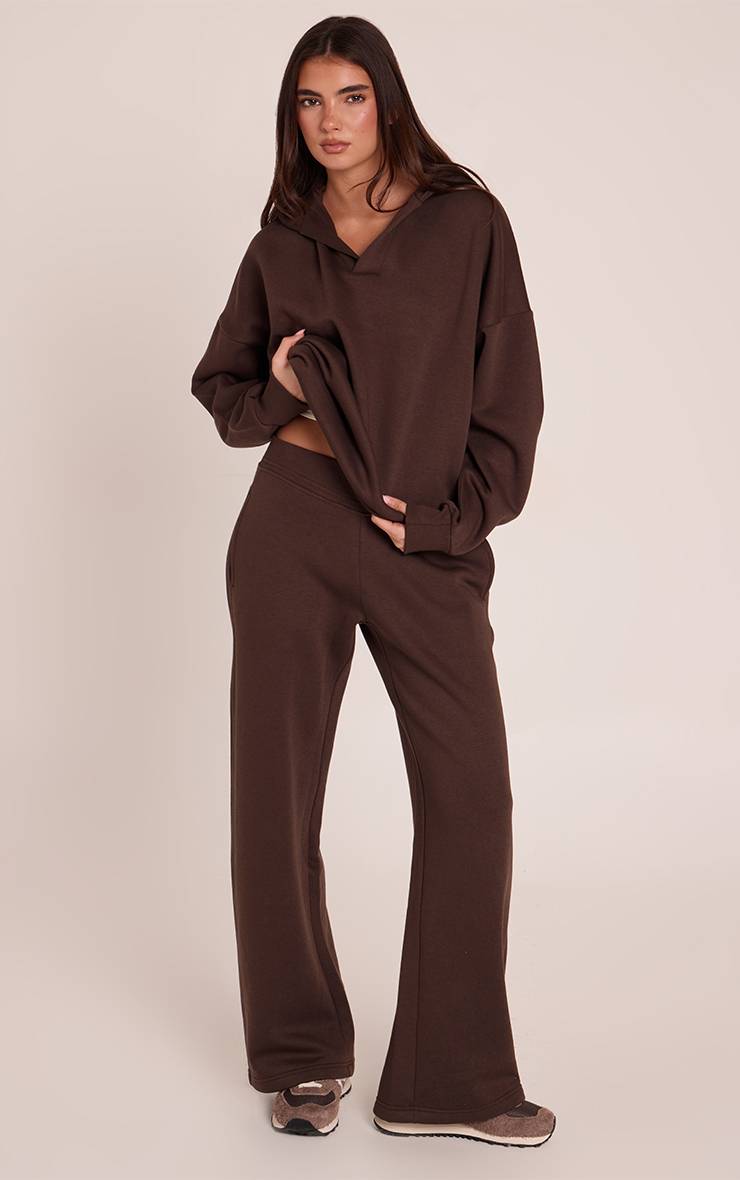 Chocolat Jogging Taille Basse Coupe Droite