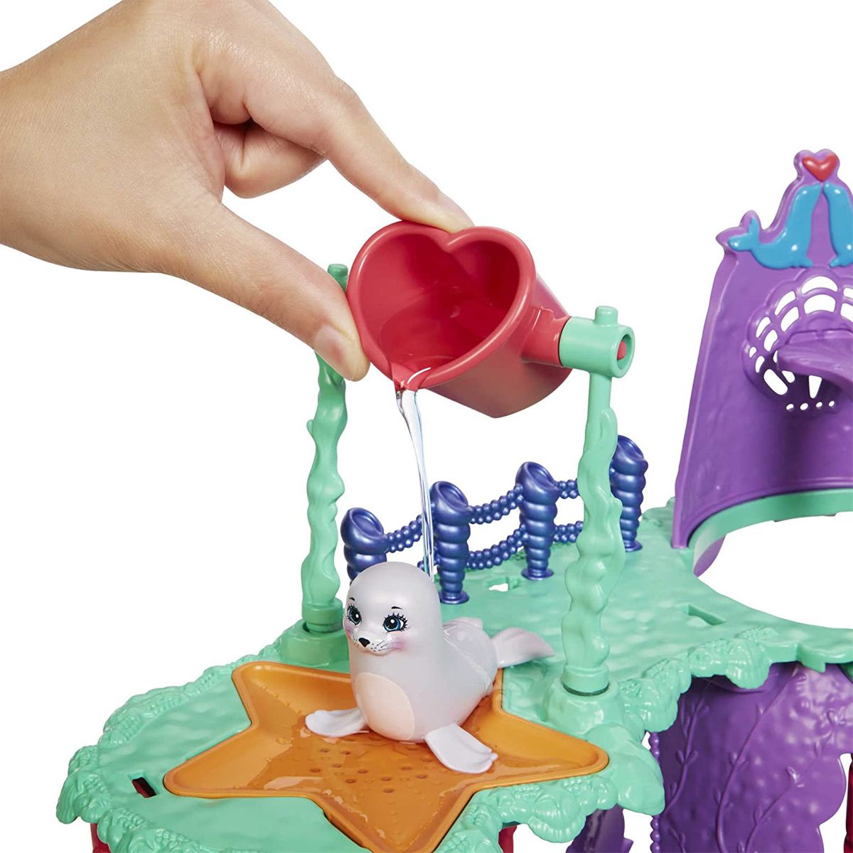 Mattel HCG03 - Royal Enchantimals - Ocean Kingdom - Spielset, Unterwasser-Abenteuerpark