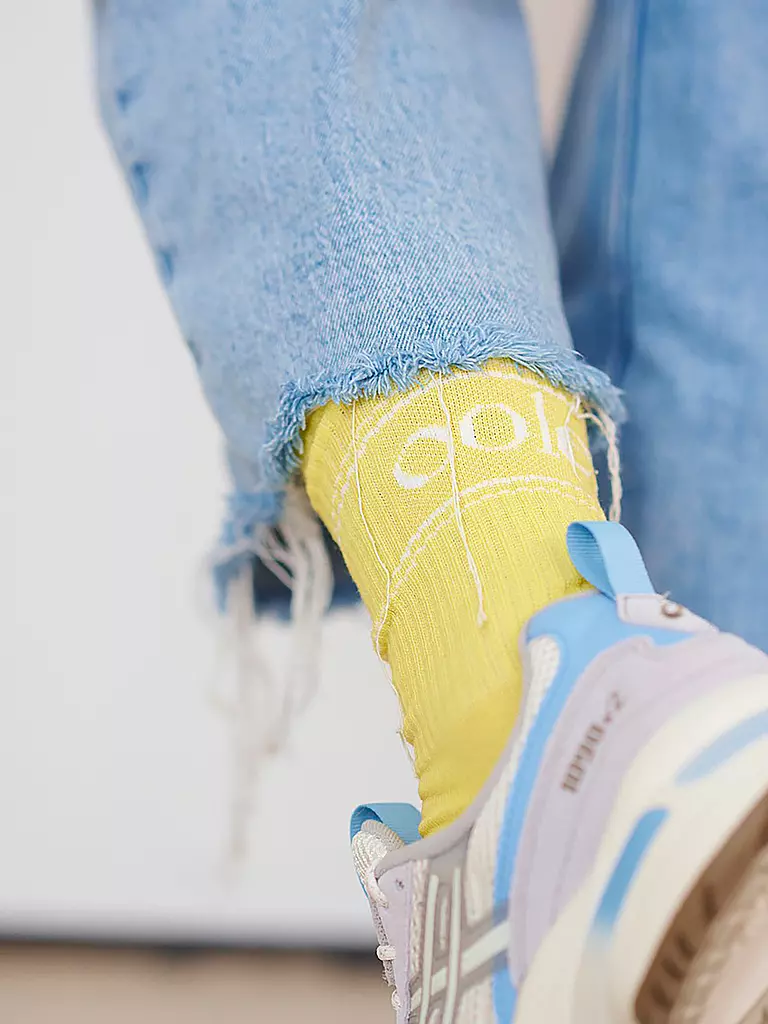 OOLEY Socken NEON 1 PASTEL banana gelb