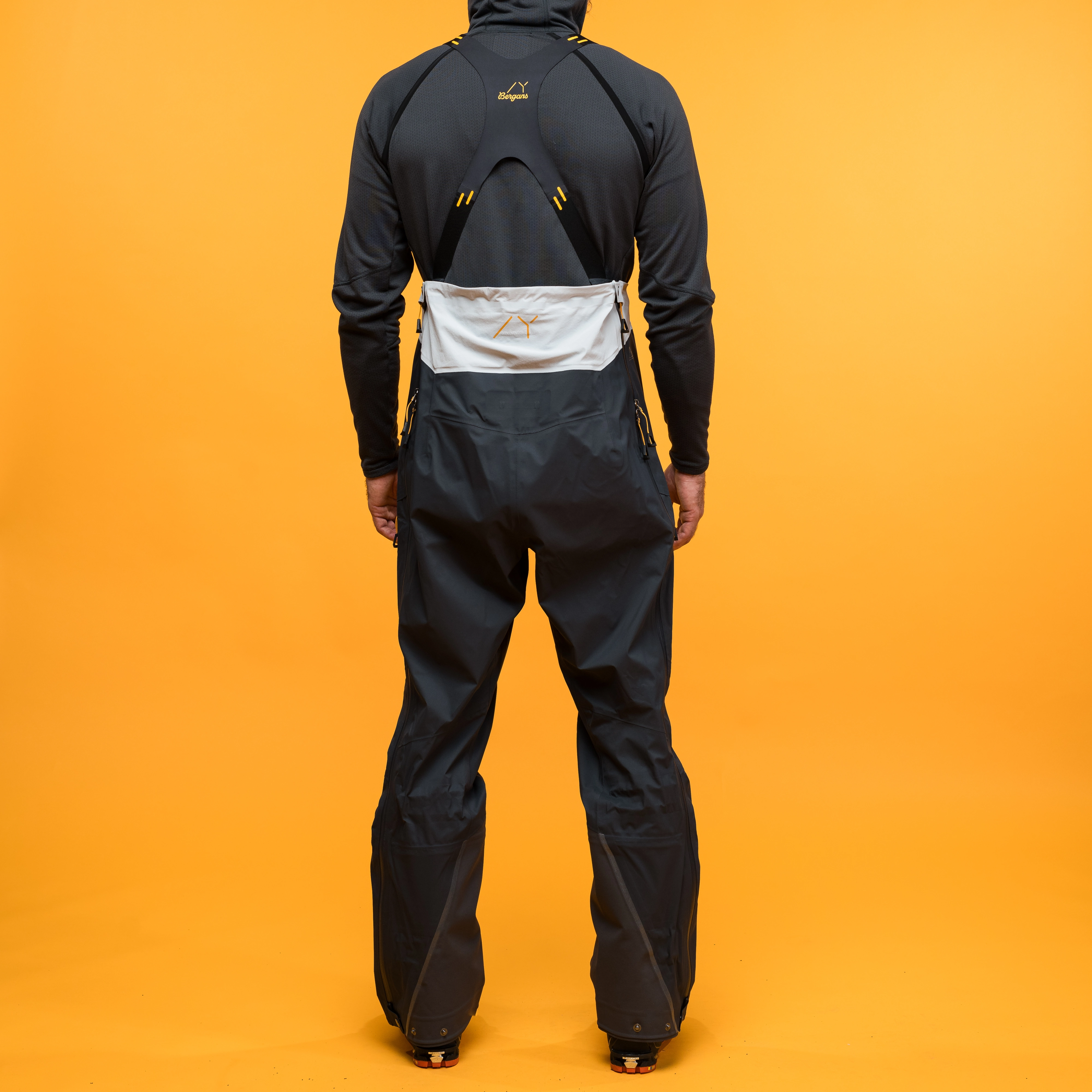 Y MountainLine Breathe 3L Shell Bib Pants Men Dark Shadow Grey