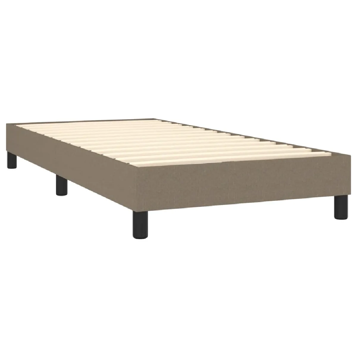 vidaXL Sommier à lattes taupe 80x200 cm