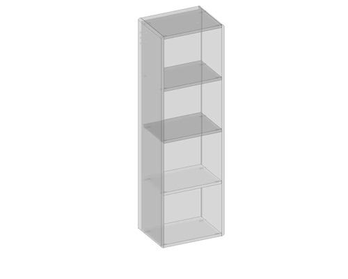 Open wandkast Devo Sonus 2.0 BxHxD 38x124.5x28 cm arctic white hoogglans