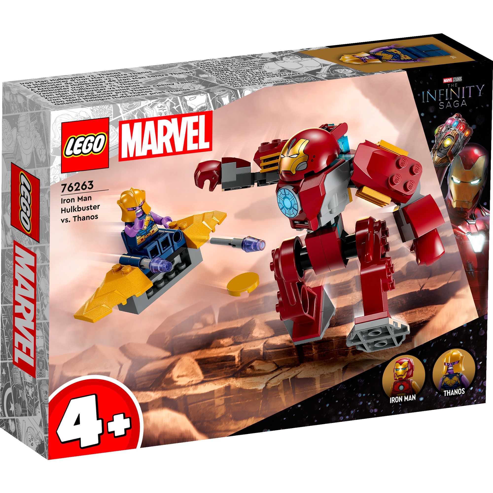 LEGO Konstruktionsspielzeug Marvel Super Heroes Iron Man Hulkbuster vs. Thanos