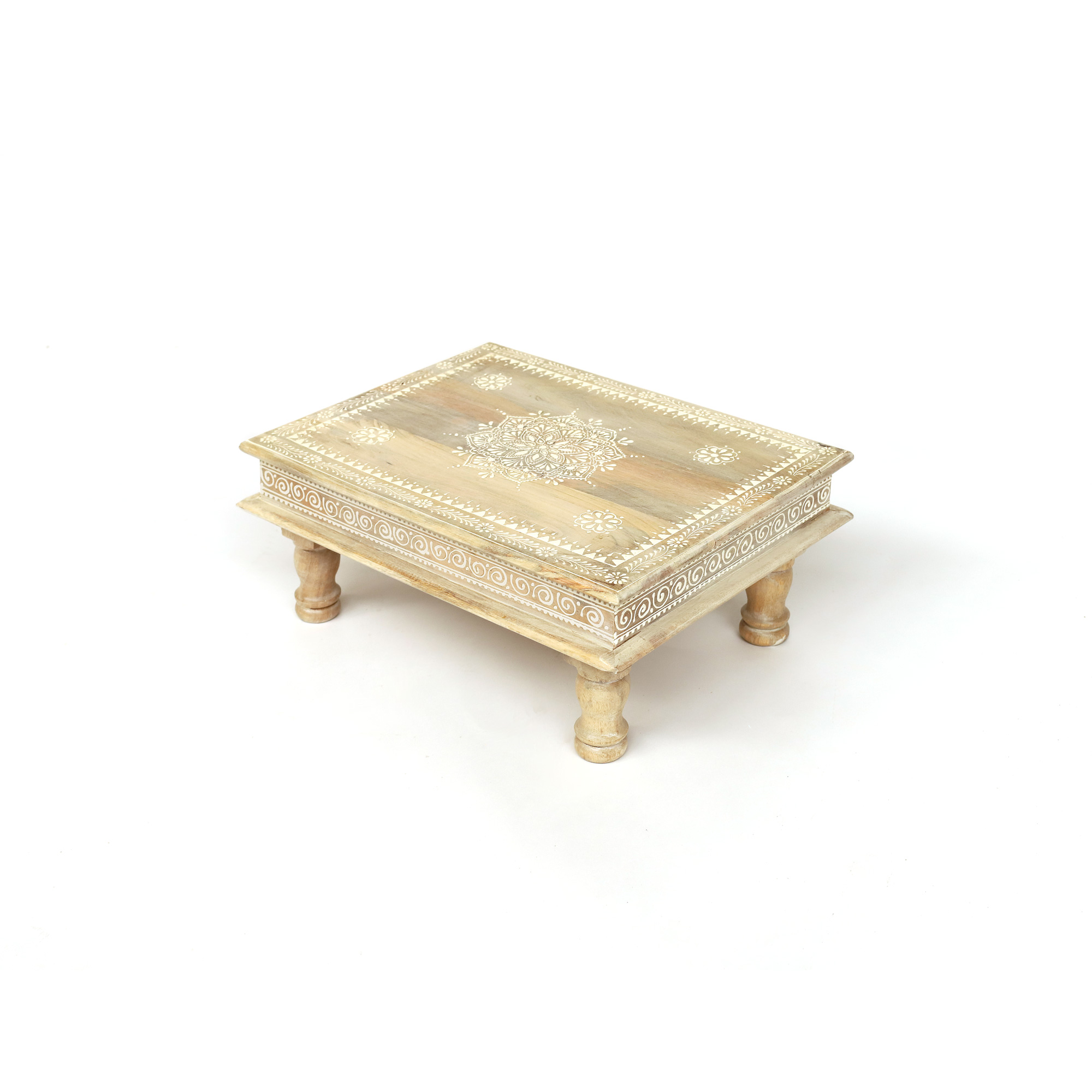 Set Bajot-Tisch 'Lieke', whitewashed Mangoholz von fischer's lagerhaus