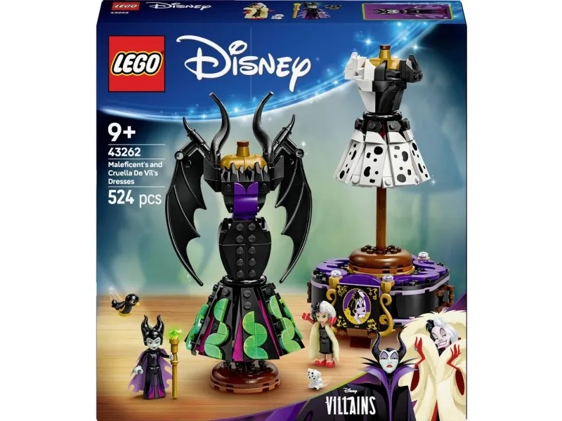 LEGO Disney 43262 Maleficents og Cruella De Vils kjoler