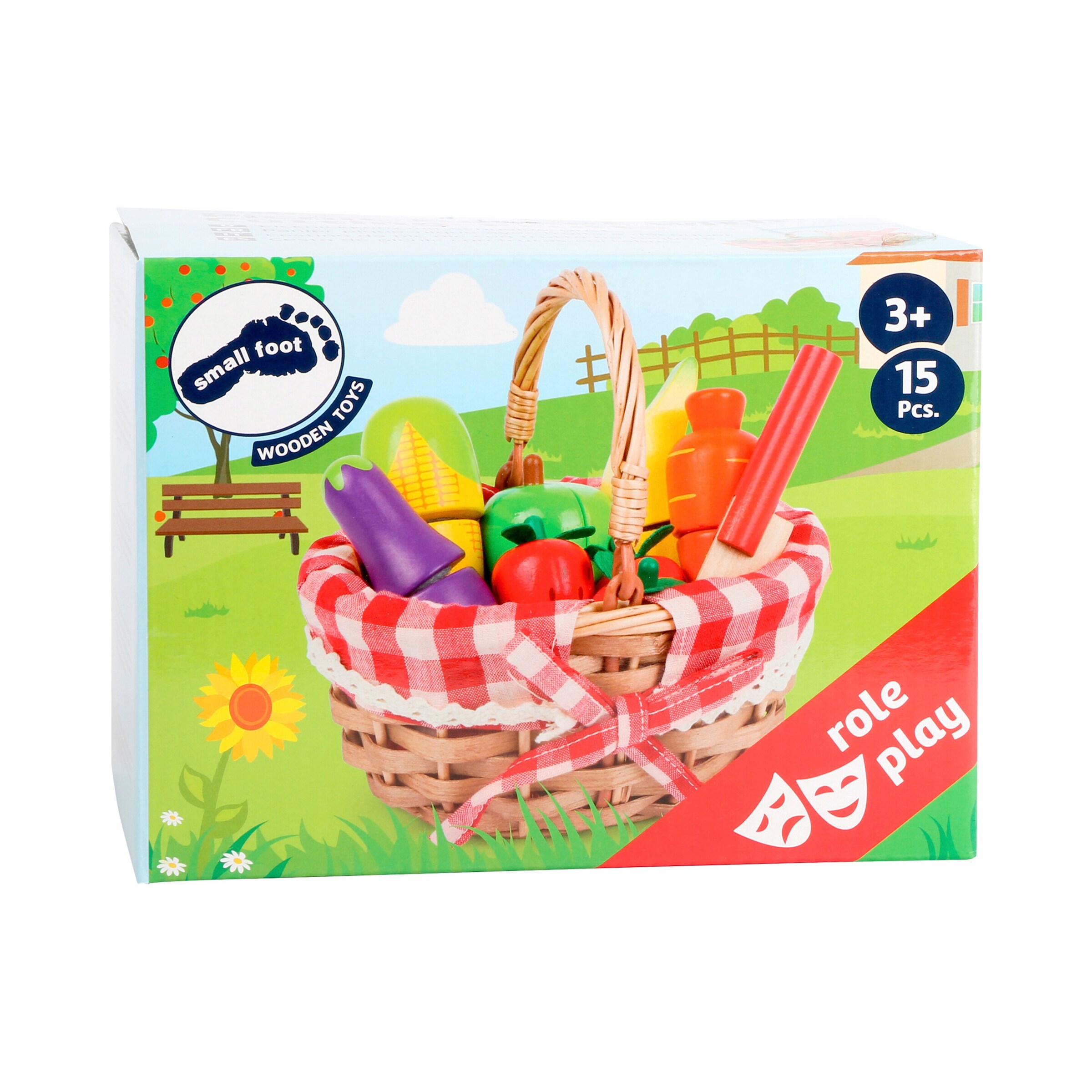 small foot Einkaufskorb mit Schneide-Lebensmittel