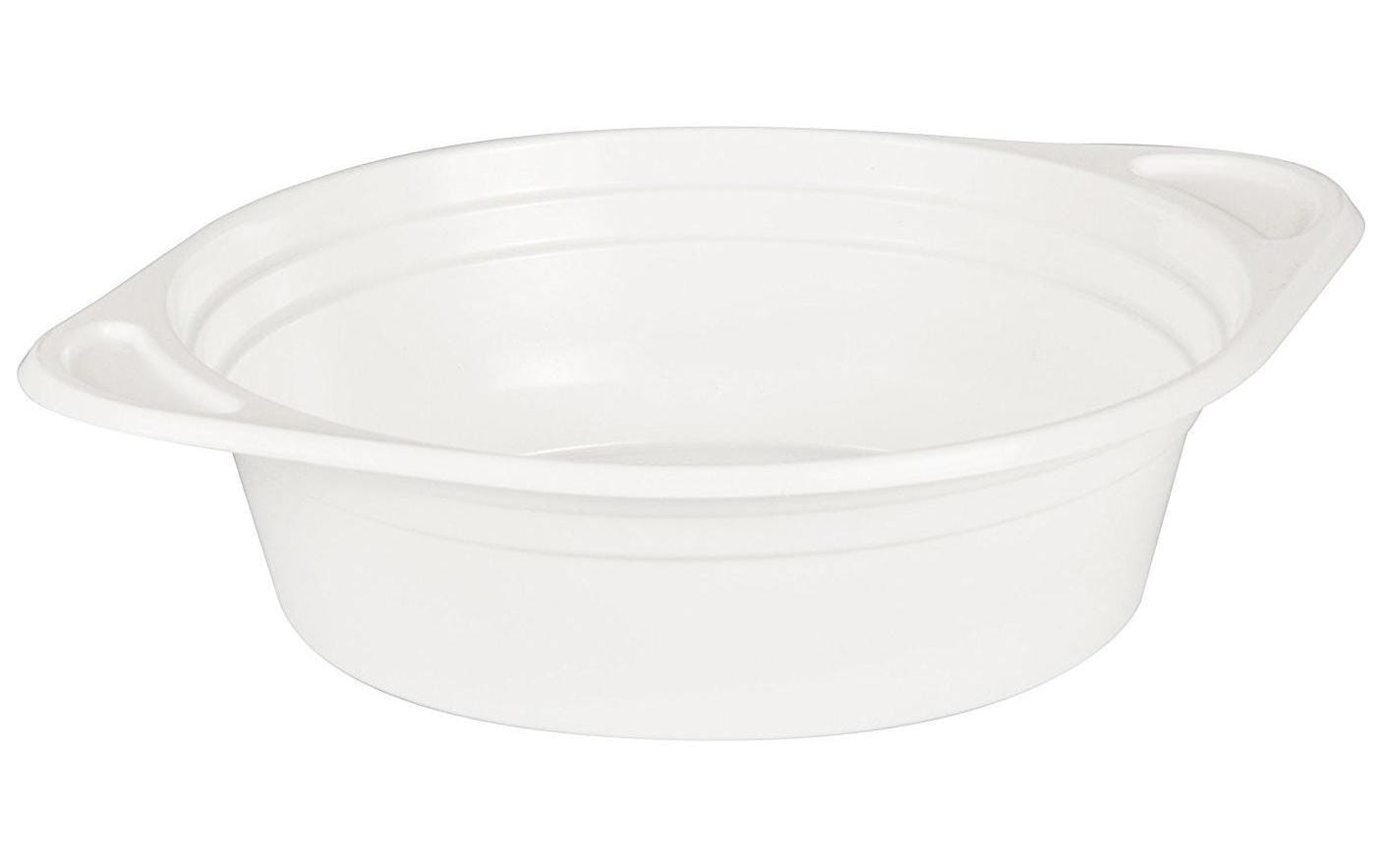 Einwegteller Suppenterrine 15.6 cm, 100 Stück, WeissSuppenbecher mit Anfasser