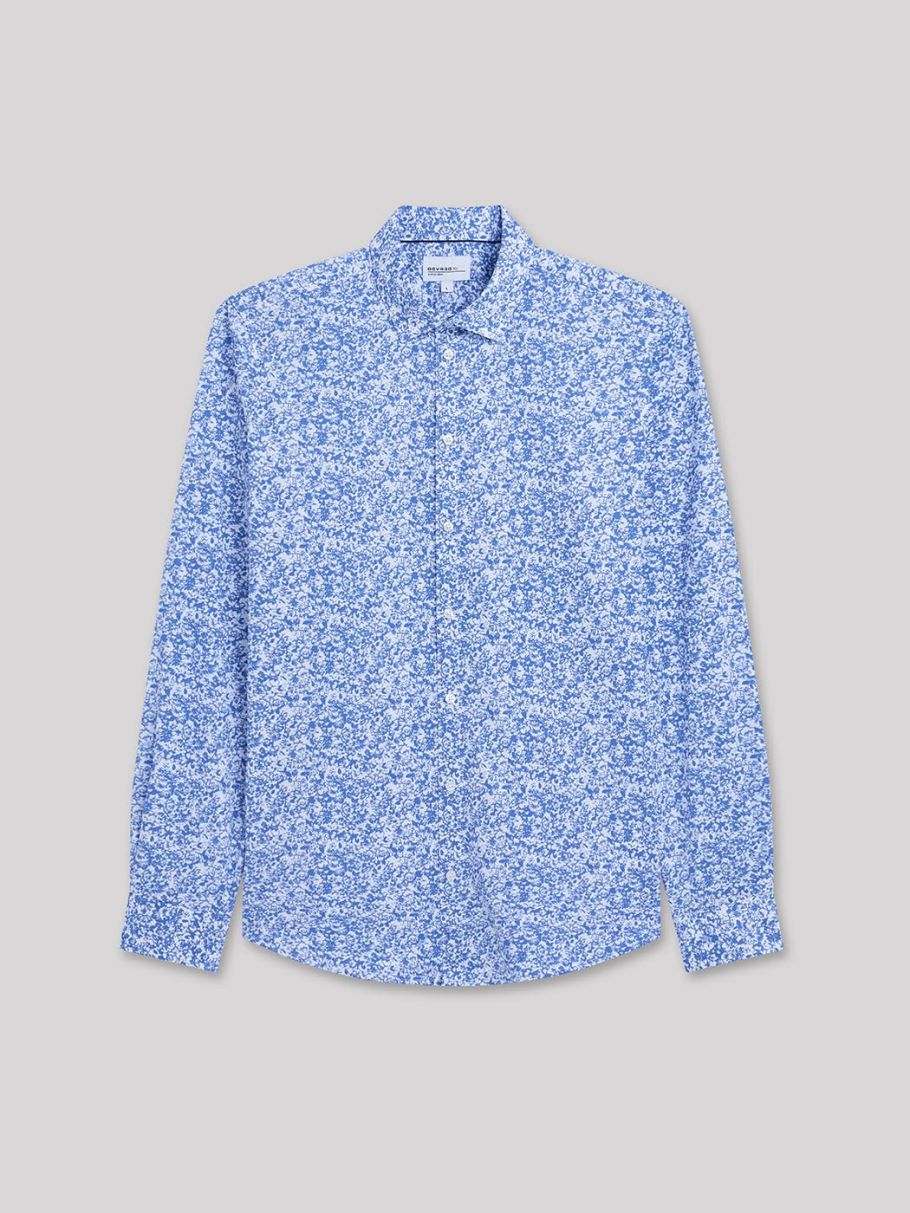 Chemise extra-slim fleurie